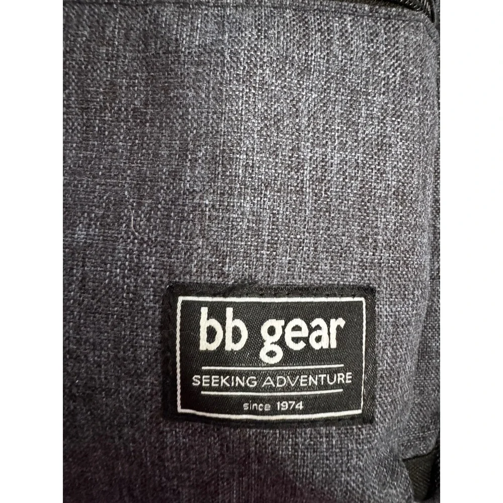 BB Gear Seeking Adventure Dad Diaper Bag Backpack Heather Grey with Changing Pad
